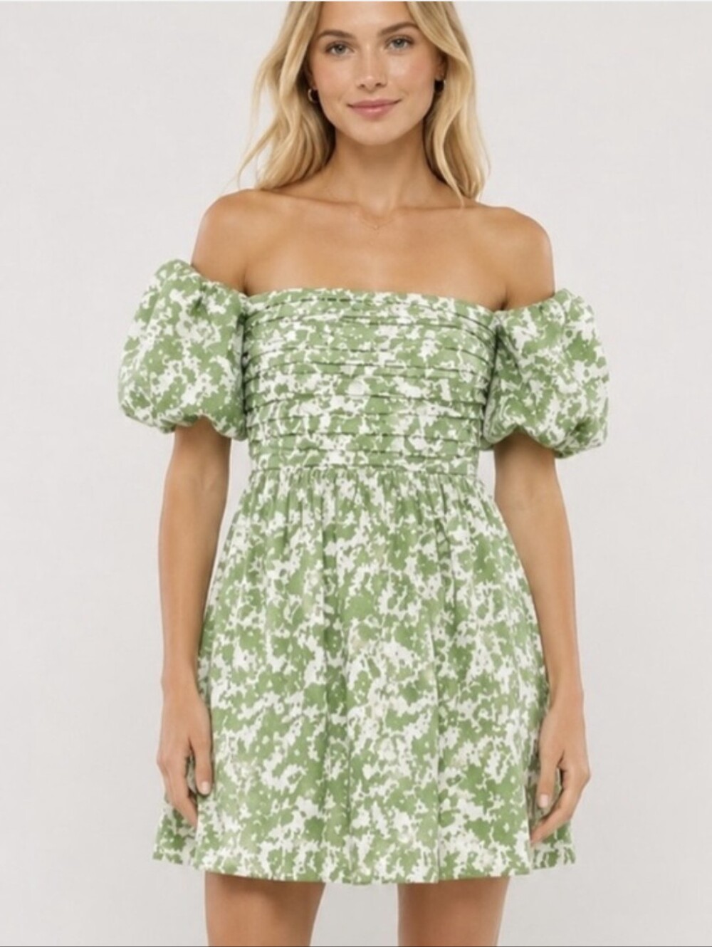 Abercrombie & Fitch Womens Dress Emerson Off Shoulder Milkmaid Coquette Medium